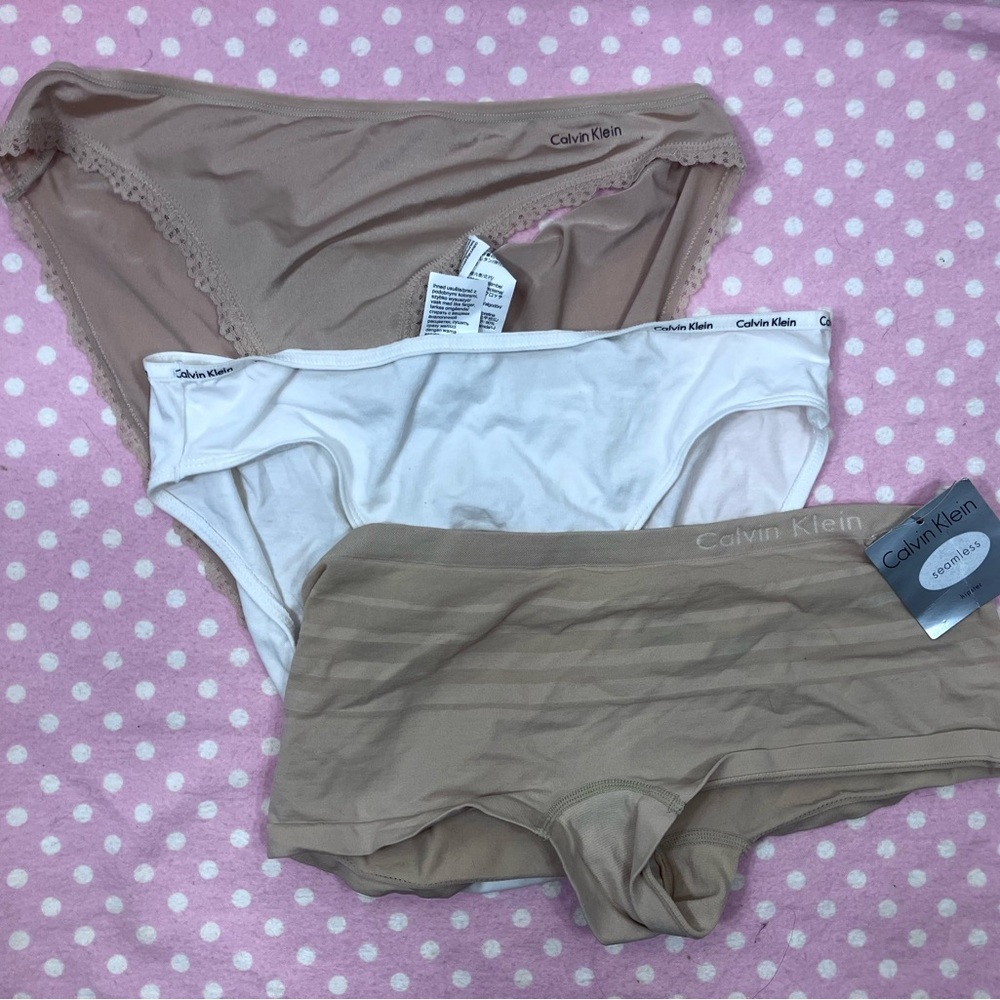3 pair Calvin Klein panties M/L New